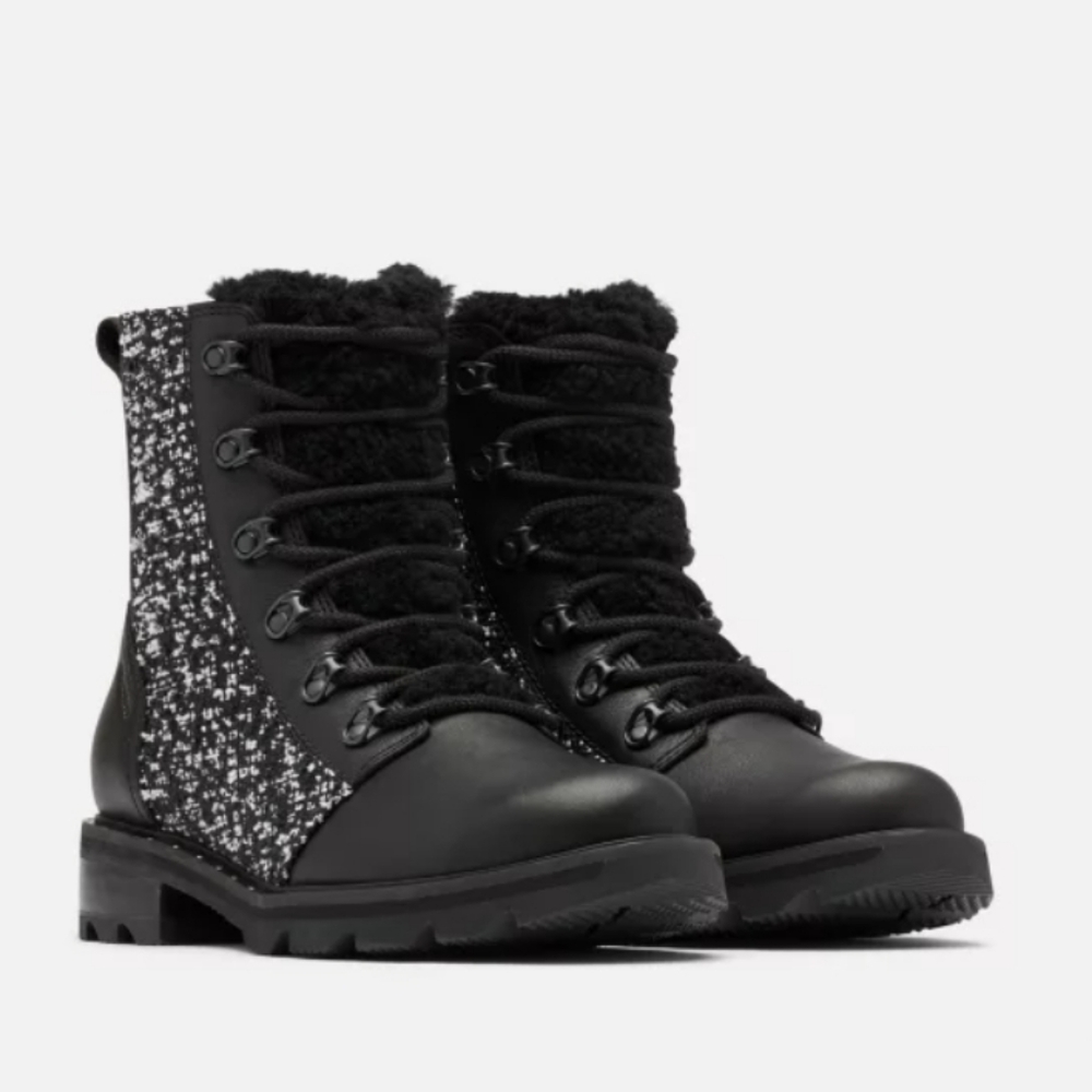 Sorel Lennox Lace up Black Boot - Picture 8 of 10
